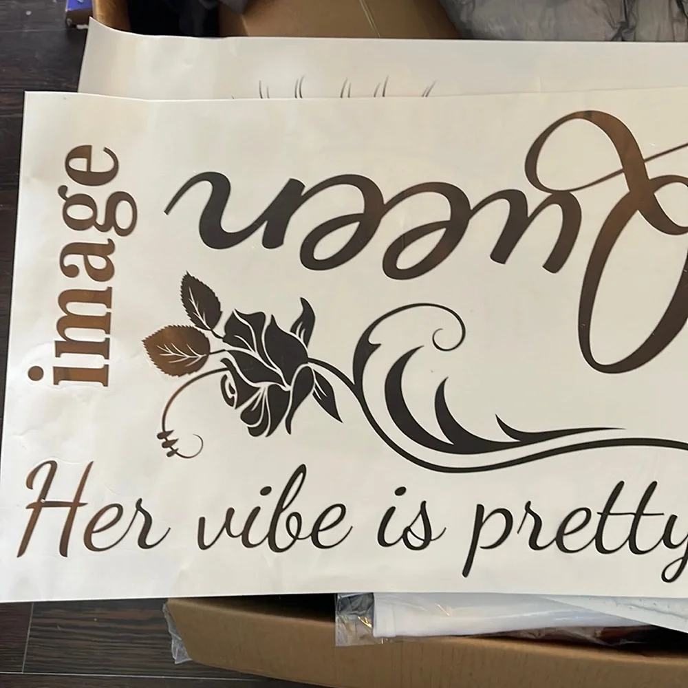 New PVC Images, Queen, Her Vibe is pretty see all Images Vinyl static wall art